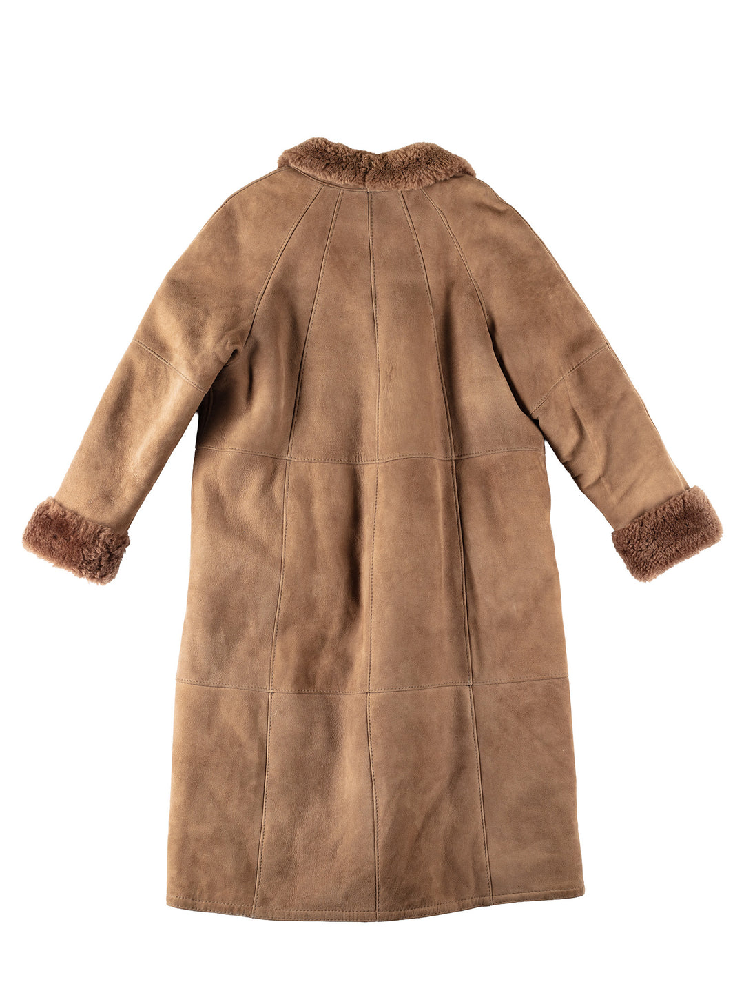 Vintage 80's Women Sheepskin Coat in BeigeMN153