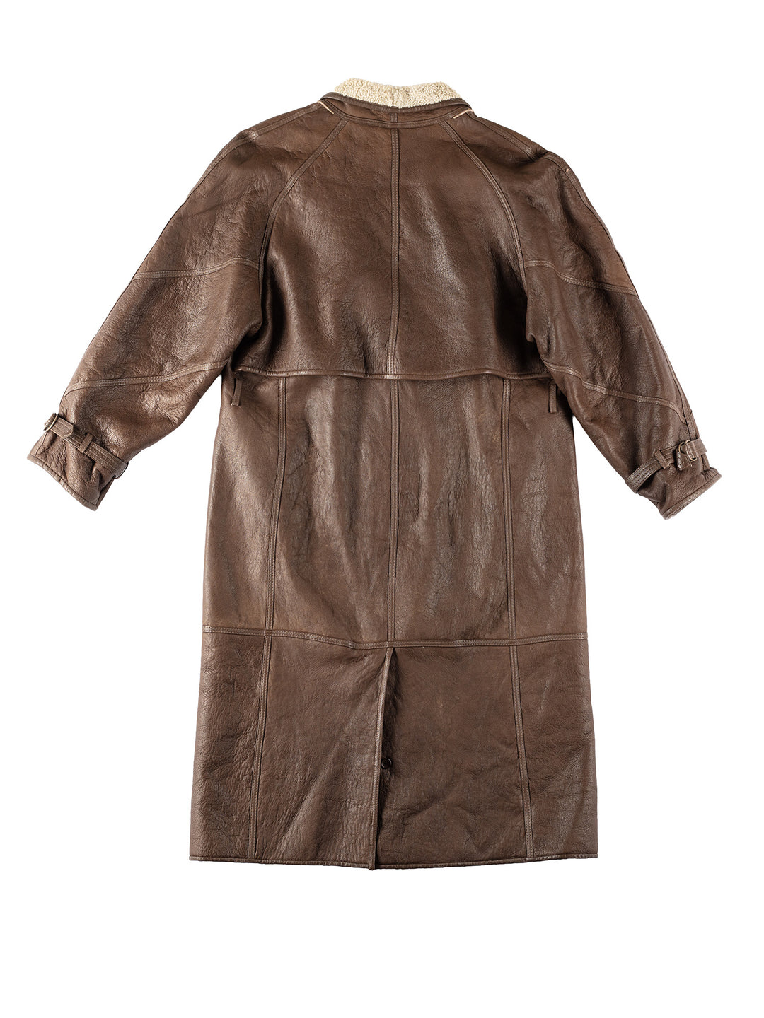 Vintage 80's Women Sheepskin Coat in BrownMN160