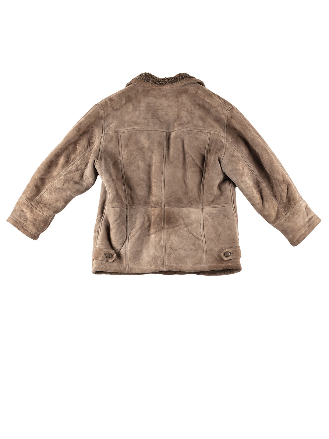 Vintage 80's Men Sheepskin Coat in GrayVN222