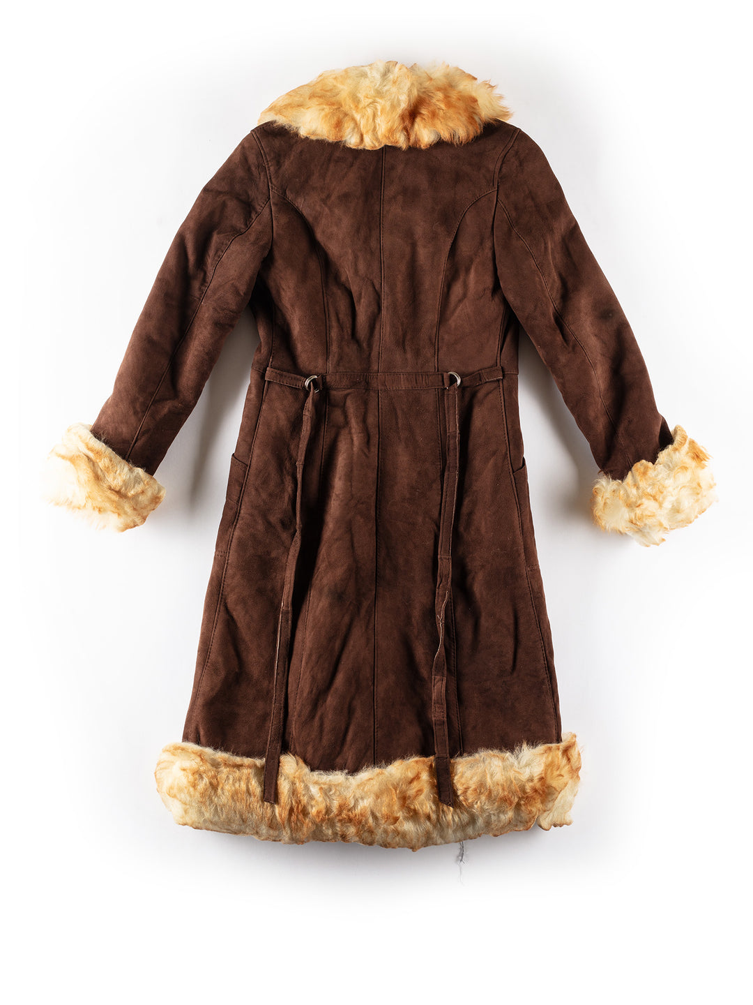 Vintage 70's Women Sheepskin Coat in BrownMN262