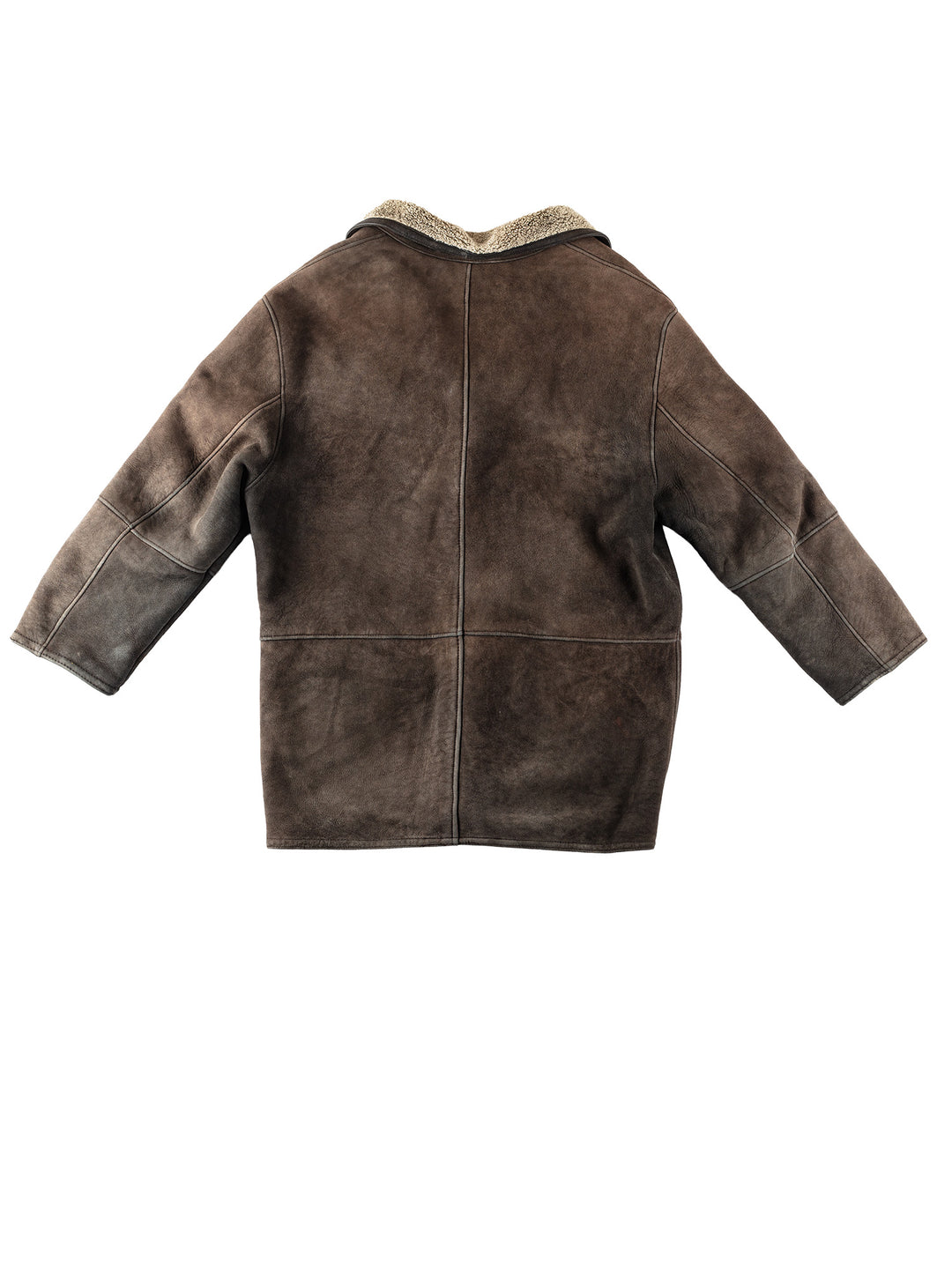 Vintage 90's Men Sheepskin Coat in BrownVN167