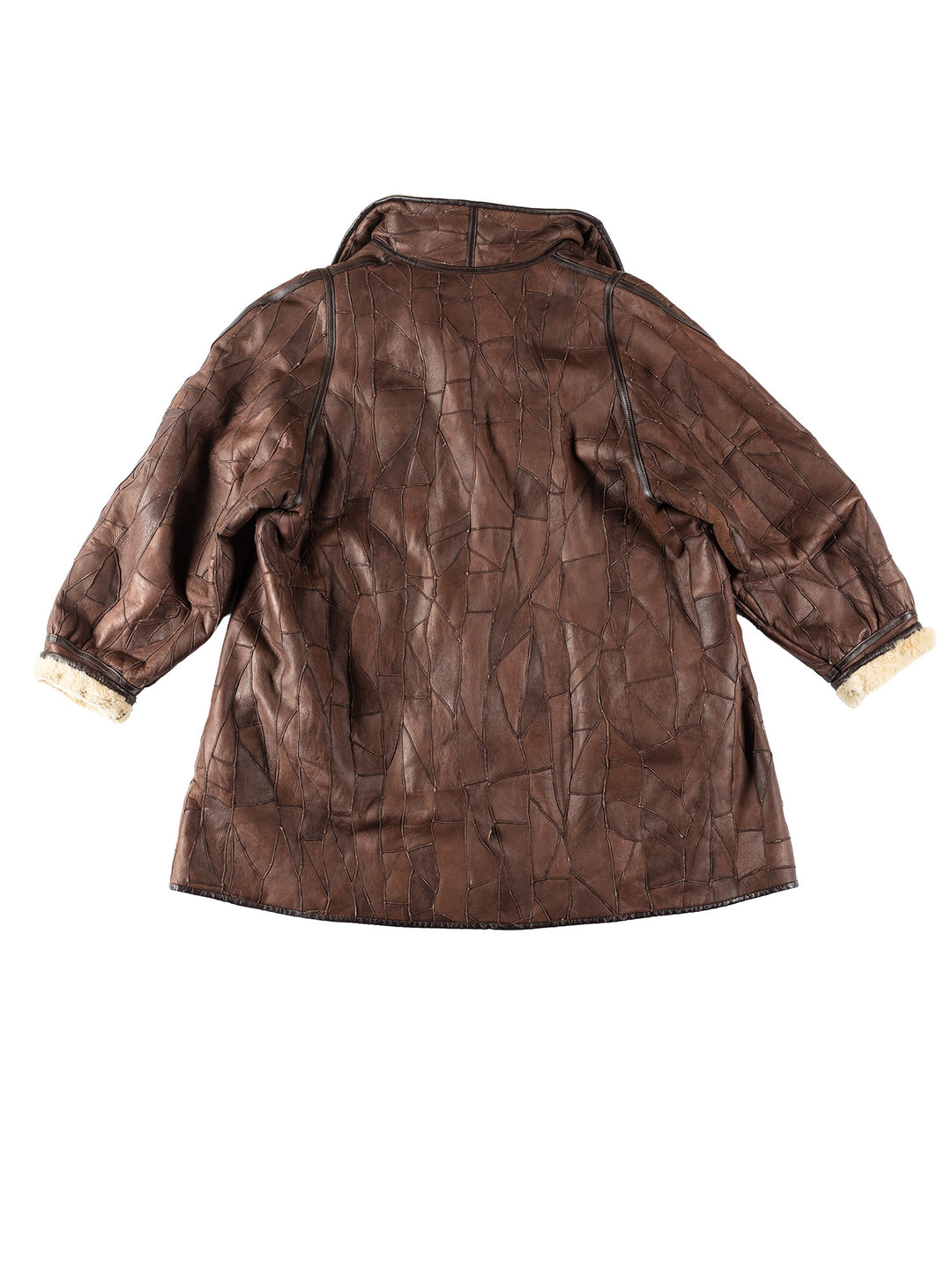 Vintage 80's Women Sheepskin Coat in BrownMN148