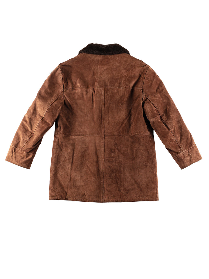 Vintage 70's Men Faux Sheepskin Coat in BrownVN190