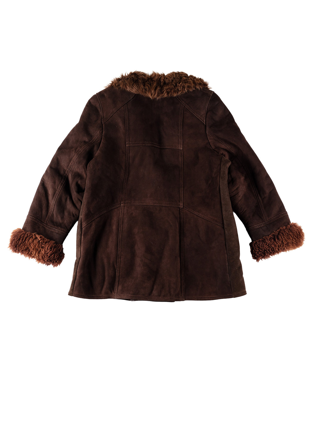 Vintage 70's Women Sheepskin Coat in BrownMN527