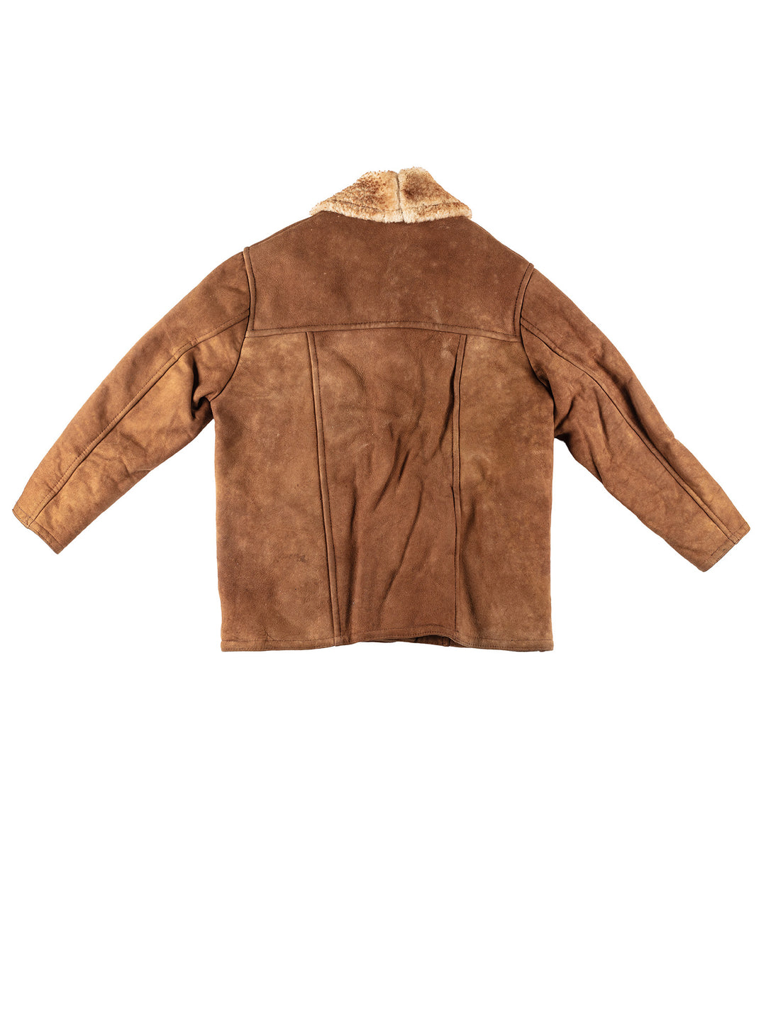 Vintage 80's Men Sheepskin Coat in BrownVN216