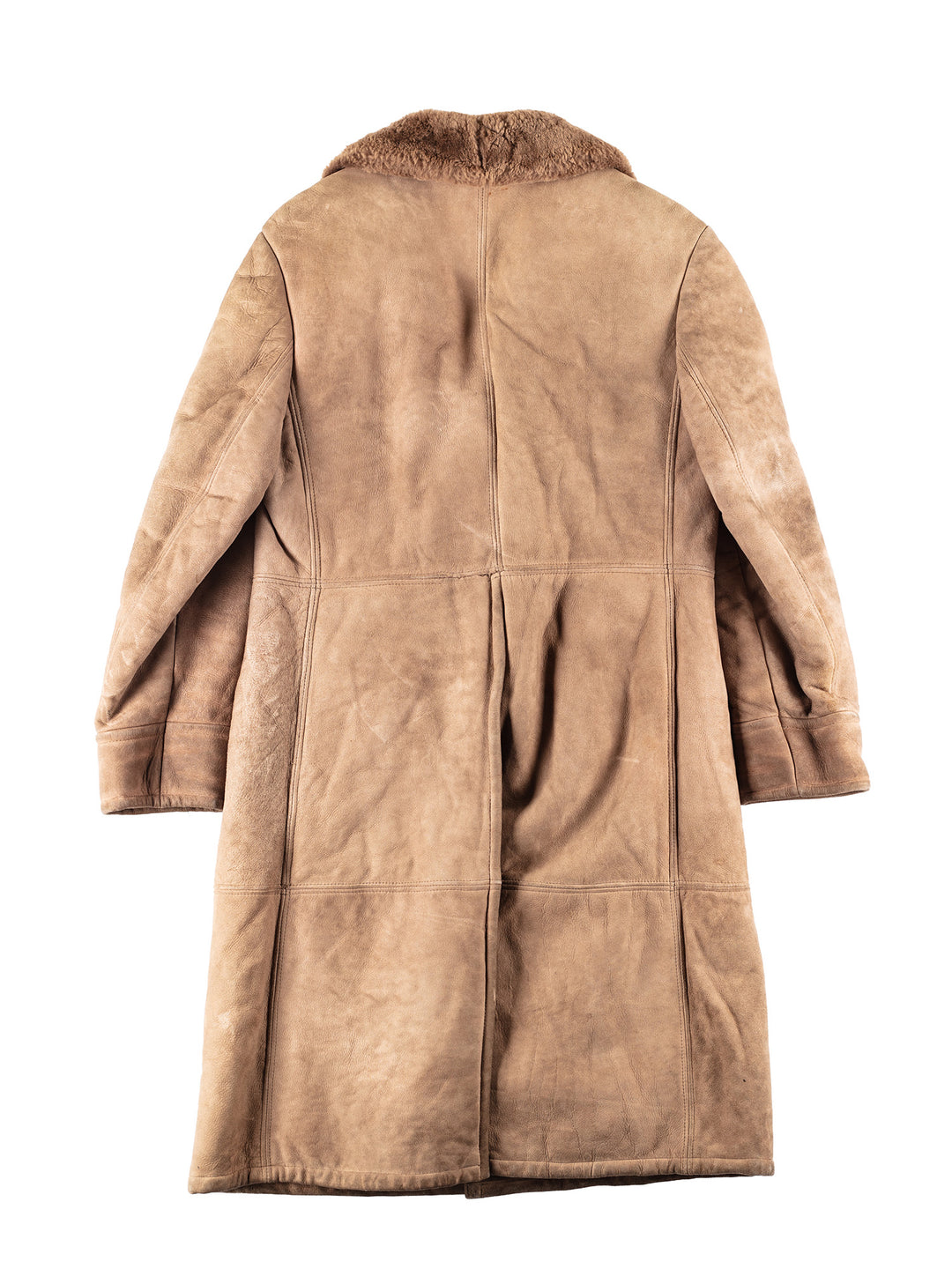 Vintage 70's Men Sheepskin Coat in BeigeVN094