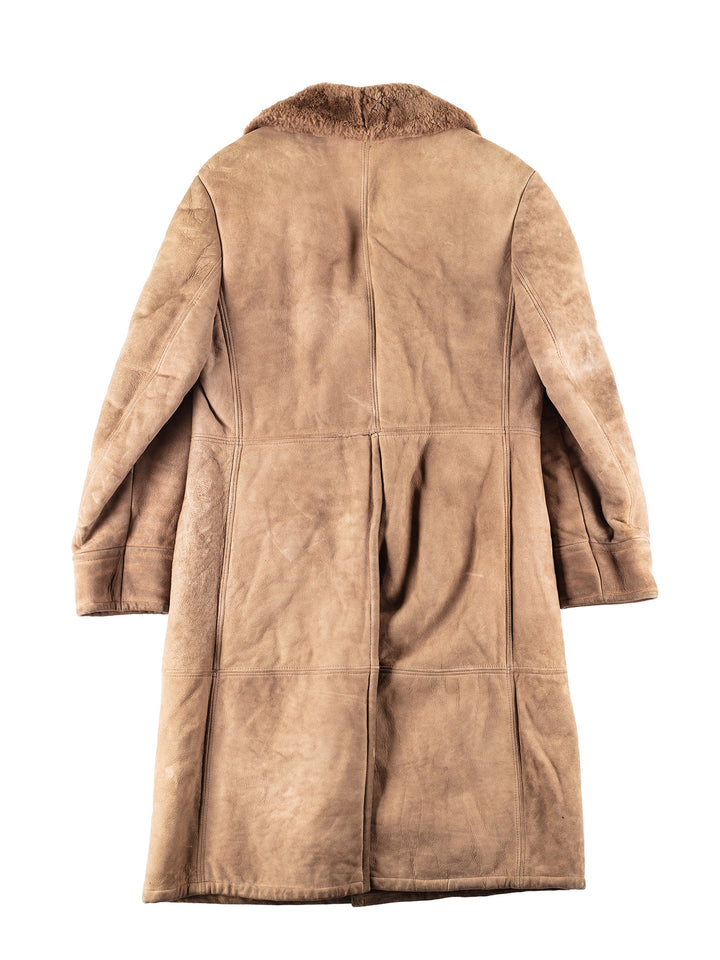 Vintage 70's Men Sheepskin Coat in BeigeVN094