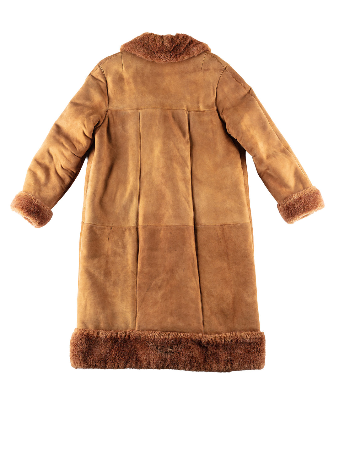 Vintage 80's Women Sheepskin Coat in BrownMN260