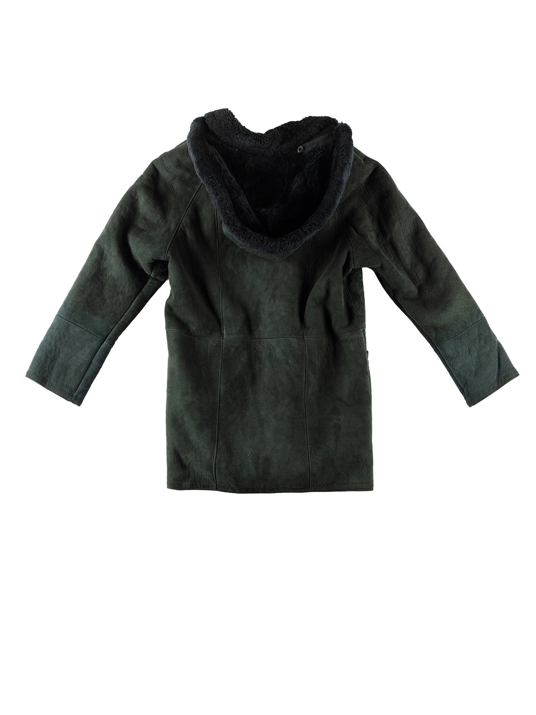 Vintage 90's Men Sheepskin Coat in GreenMN188