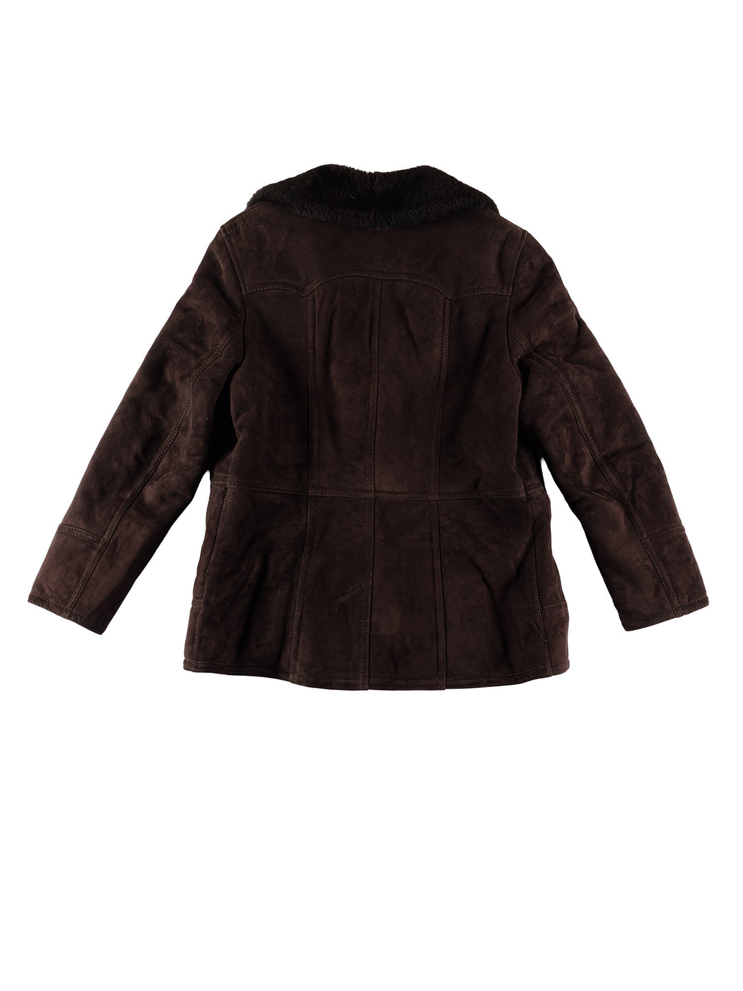 Vintage 80's Men Sheepskin Coat in BrownVN481