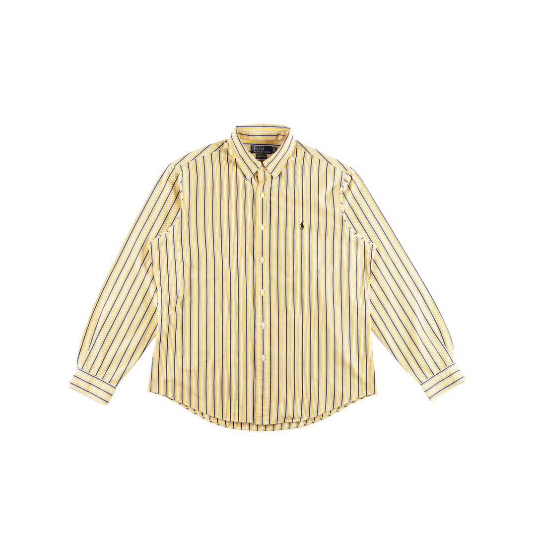Vintage 00. gadu vīriešu Ralph Lauren krekls dzeltenā krāsā