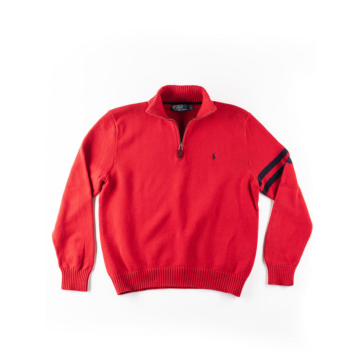 Vintage 2000. gadu vīriešu Ralph Lauren džemperis sarkanā krāsā