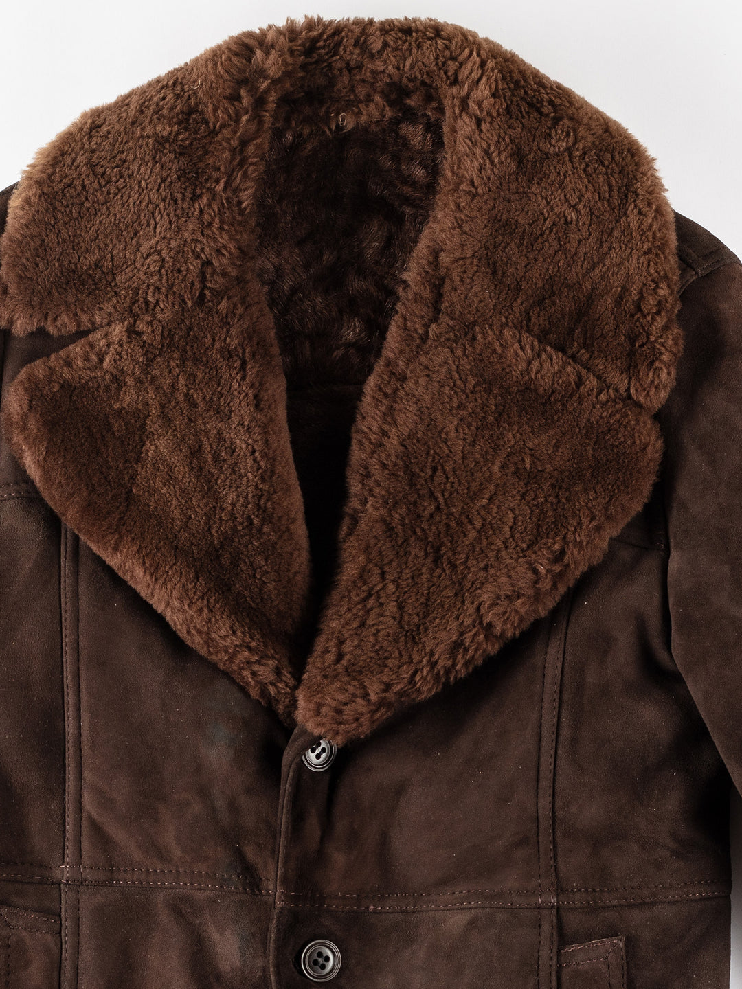 Vintage 70's Men Sheepskin Coat in BrownVN120