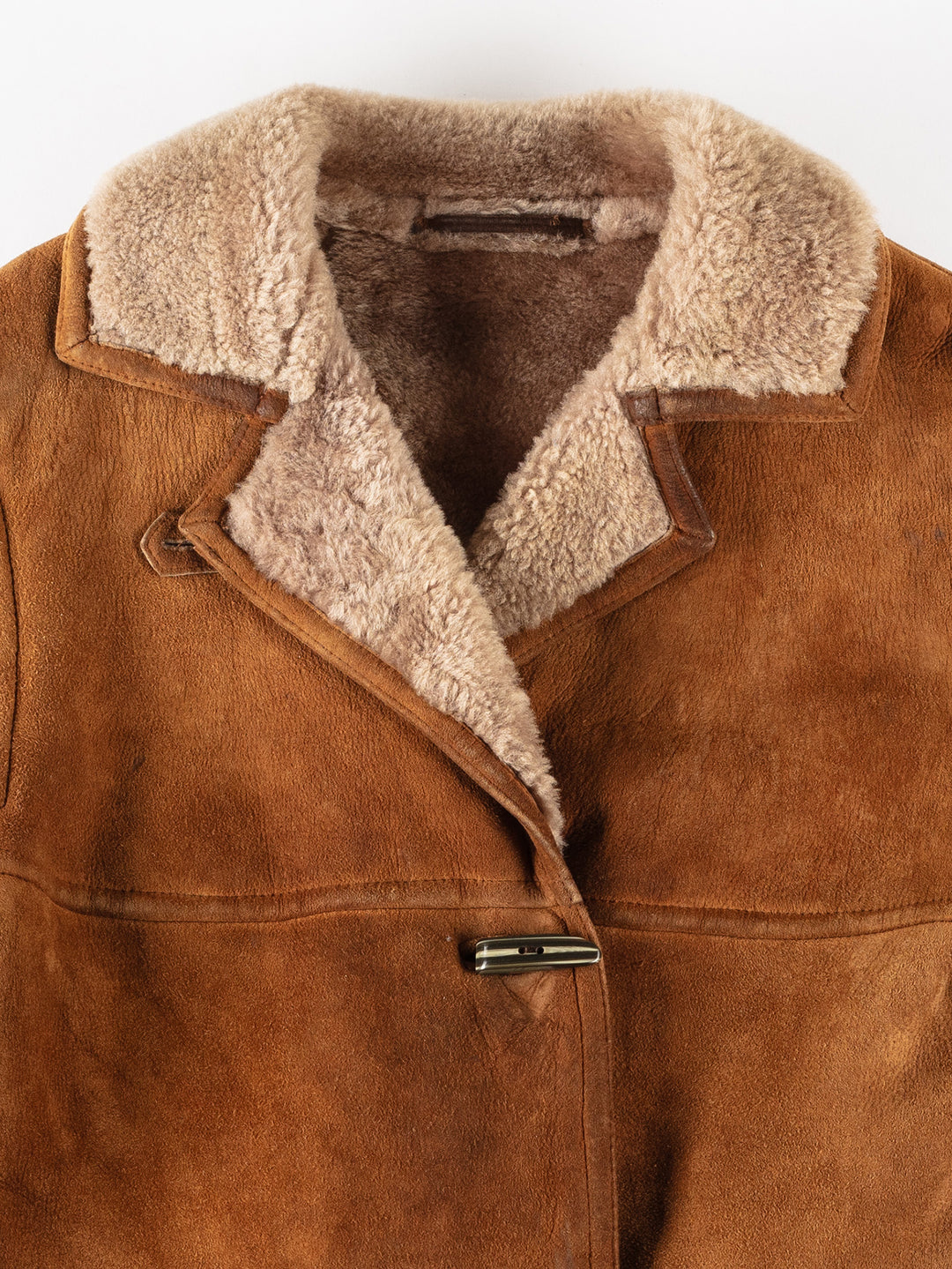 Vintage 70's Women Sheepskin Coat in BrownMN200