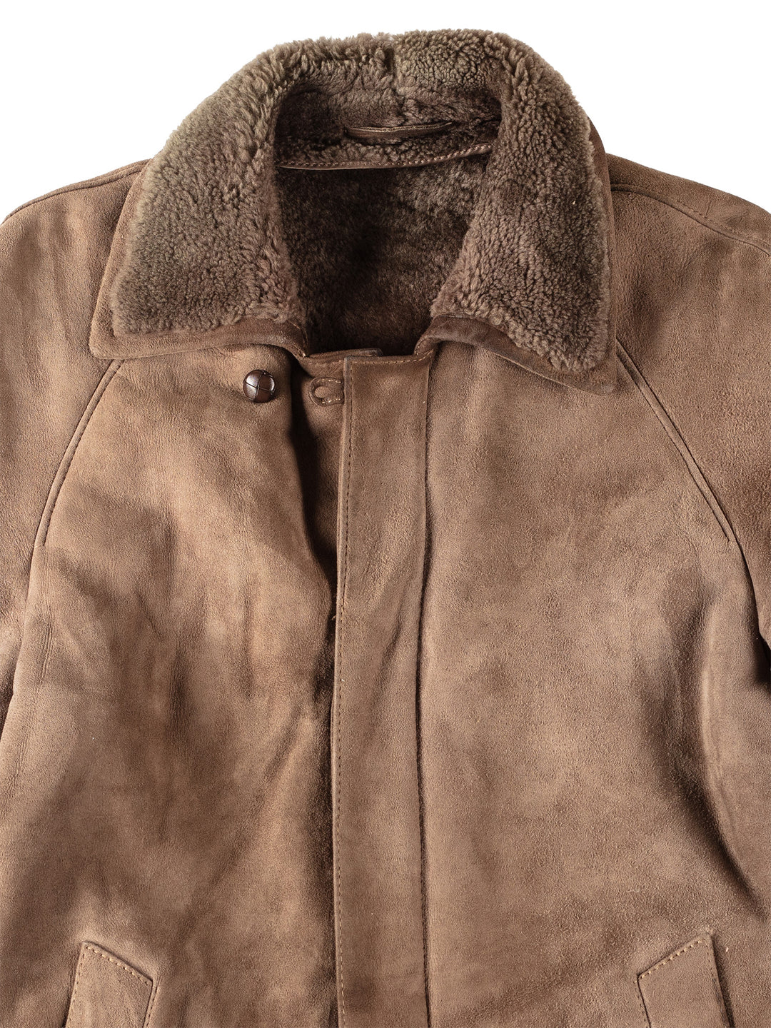 Vintage 80's Men Sheepskin Coat in BeigeVN123