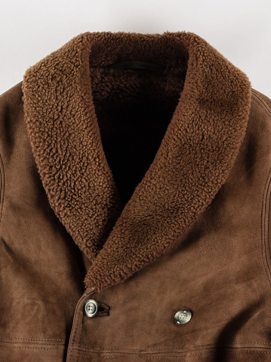 Vintage 70's Men Sheepskin Coat in BrownVN635