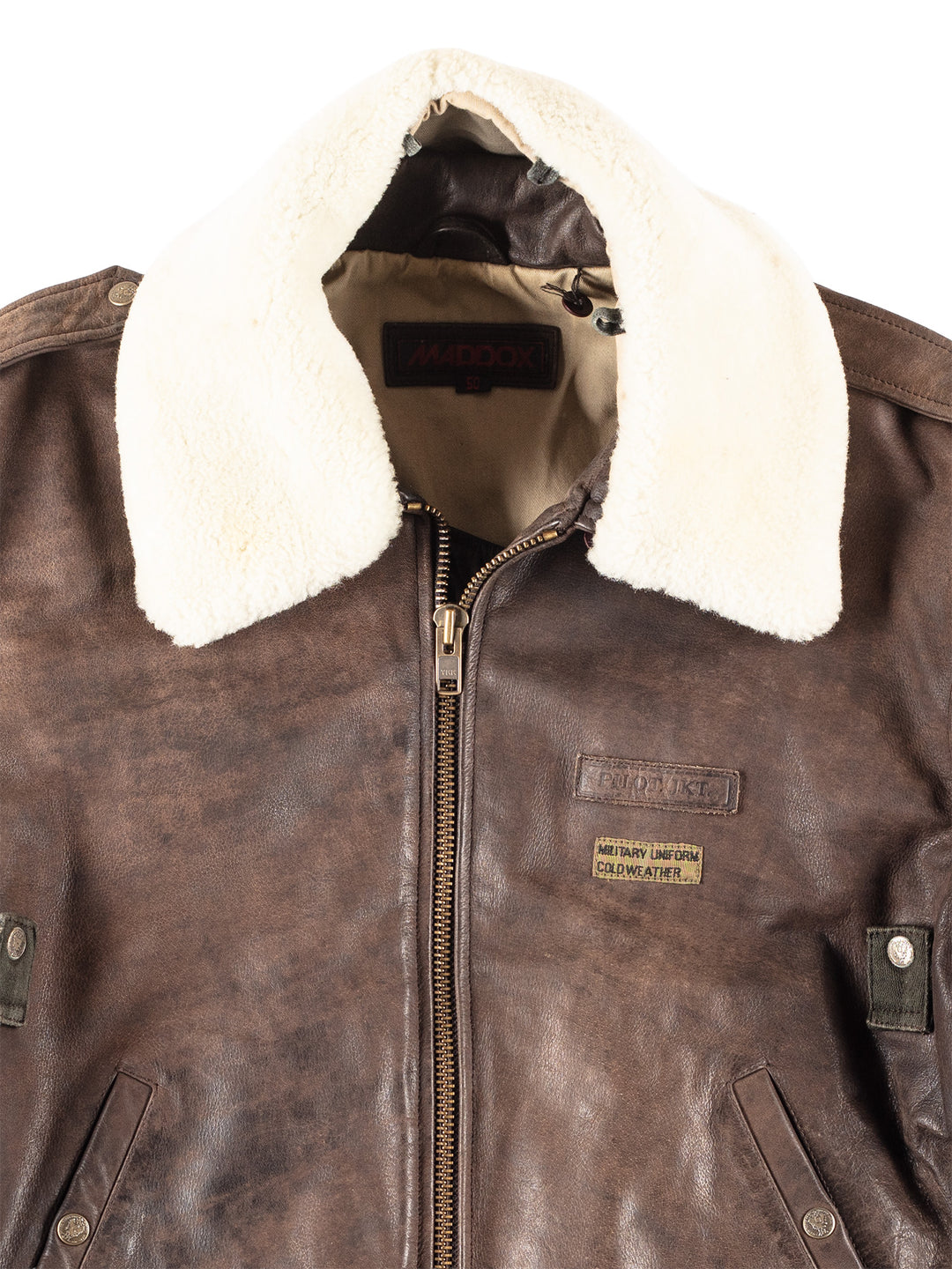Vintage 00's Men Leather Jacket in Brown