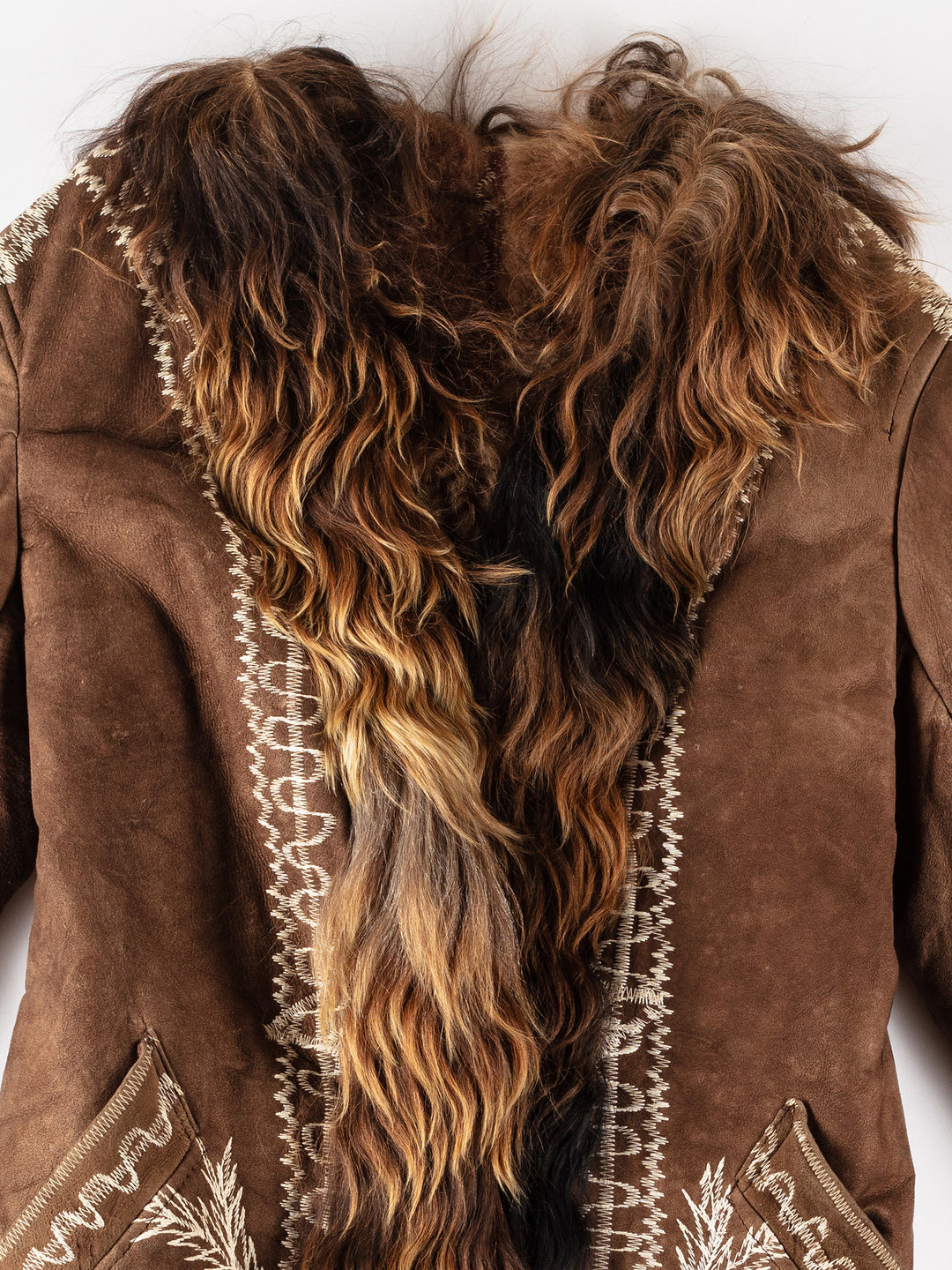 Vintage 70's Women Sheepskin Coat in BrownMN231