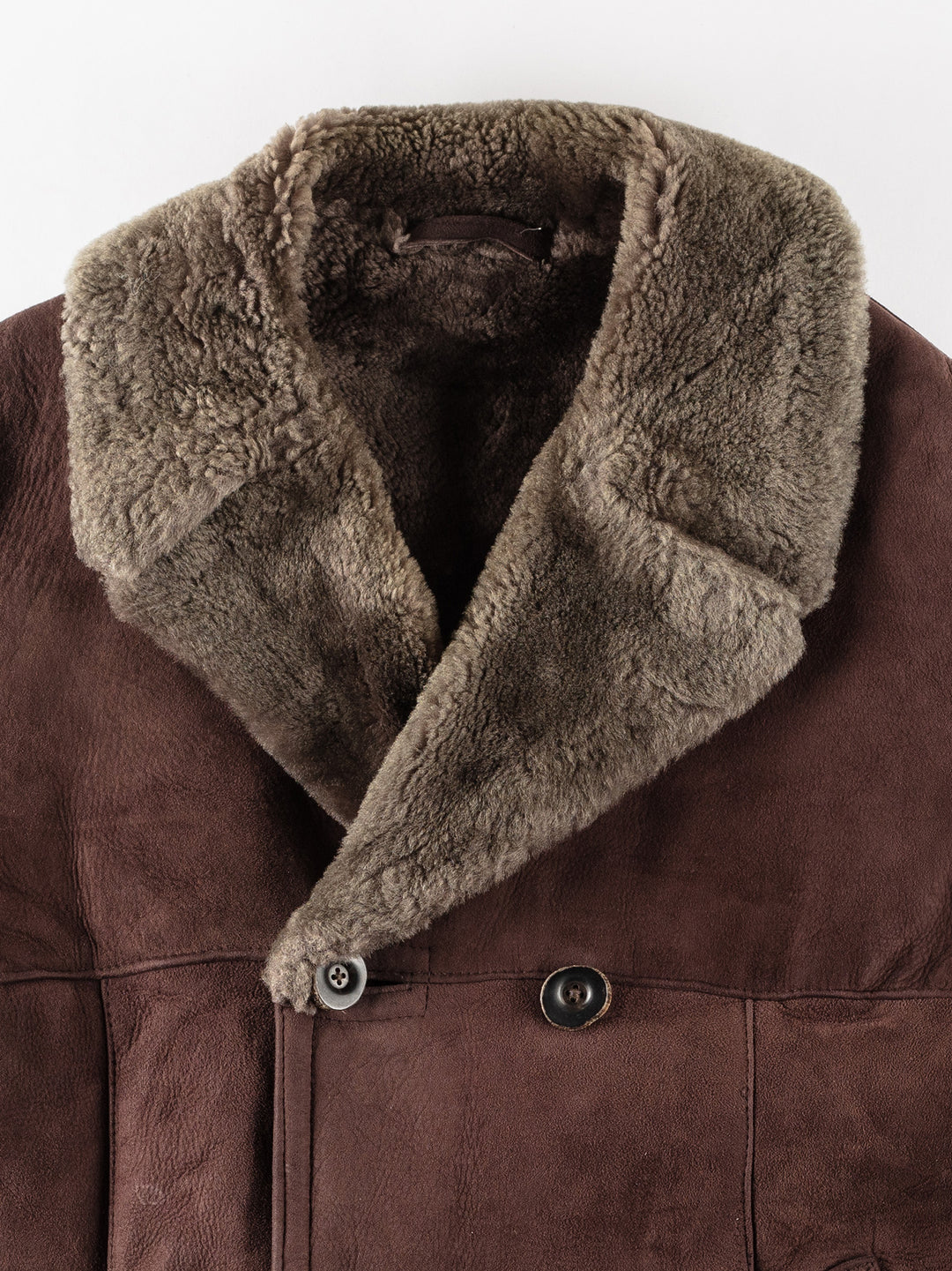 Vintage 70's Men Sheepskin Coat in BrownVN186