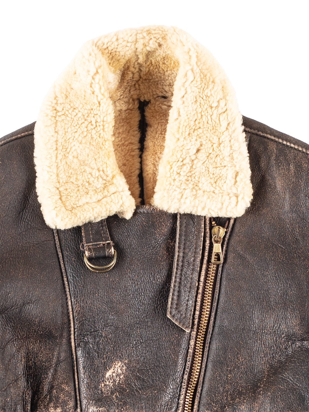 Vintage 70's Men Sheepskin Jacket in Brown