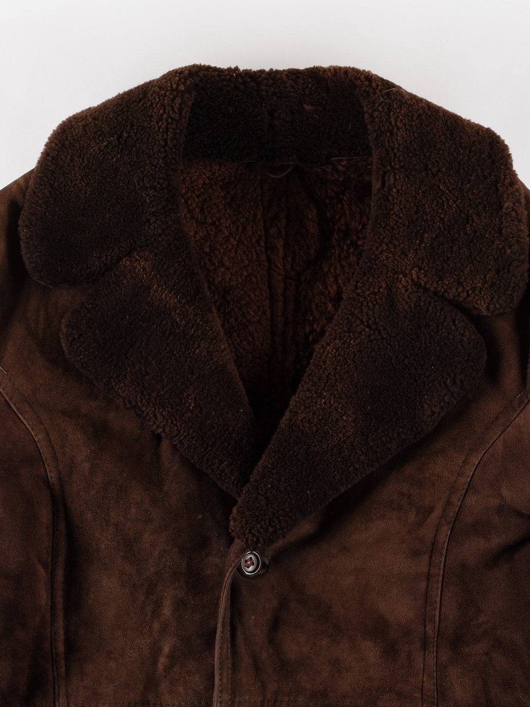 Vintage 70's Men Sheepskin Coat in BrownVN507