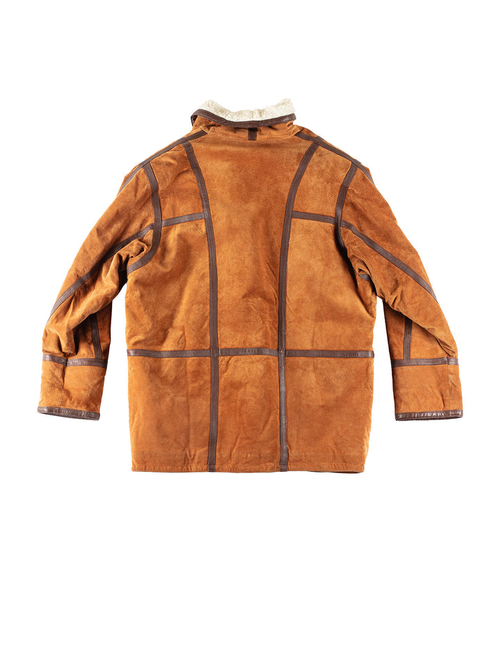 Vintage 90's Women Sheepskin Coat in BrownMN207