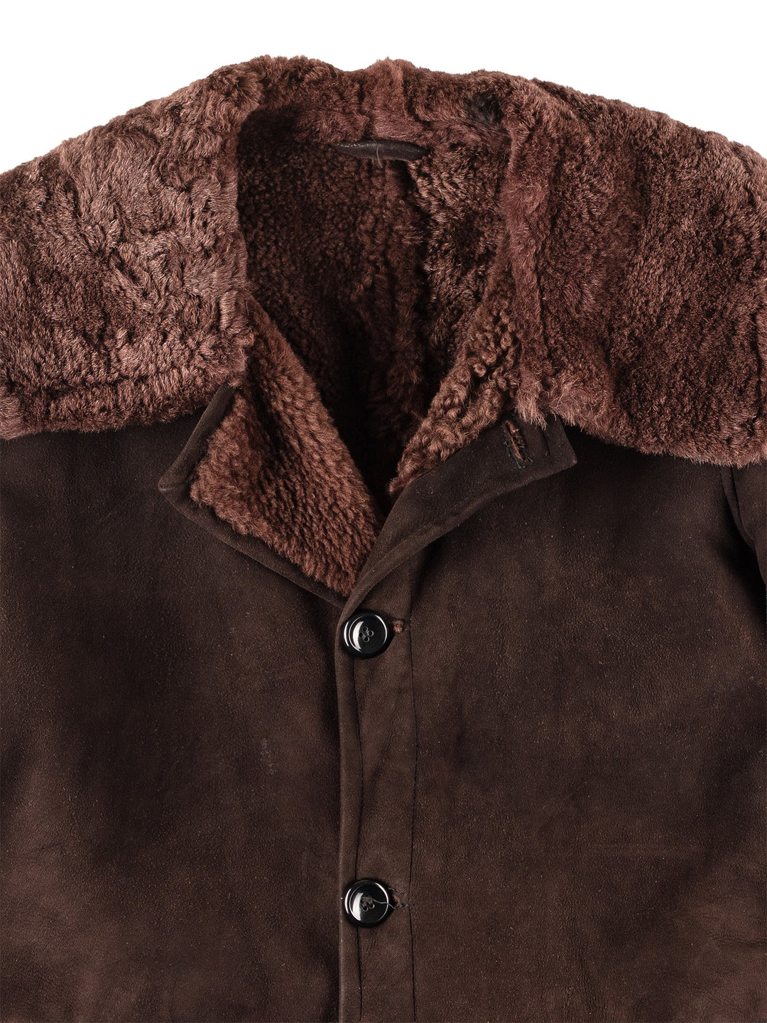 Vintage 70's Men Sheepskin Coat in BrownVN101