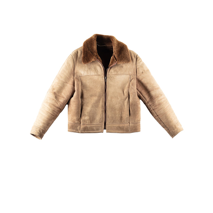 Vintage 70's Men Sheepskin Jacket in BeigeVN254