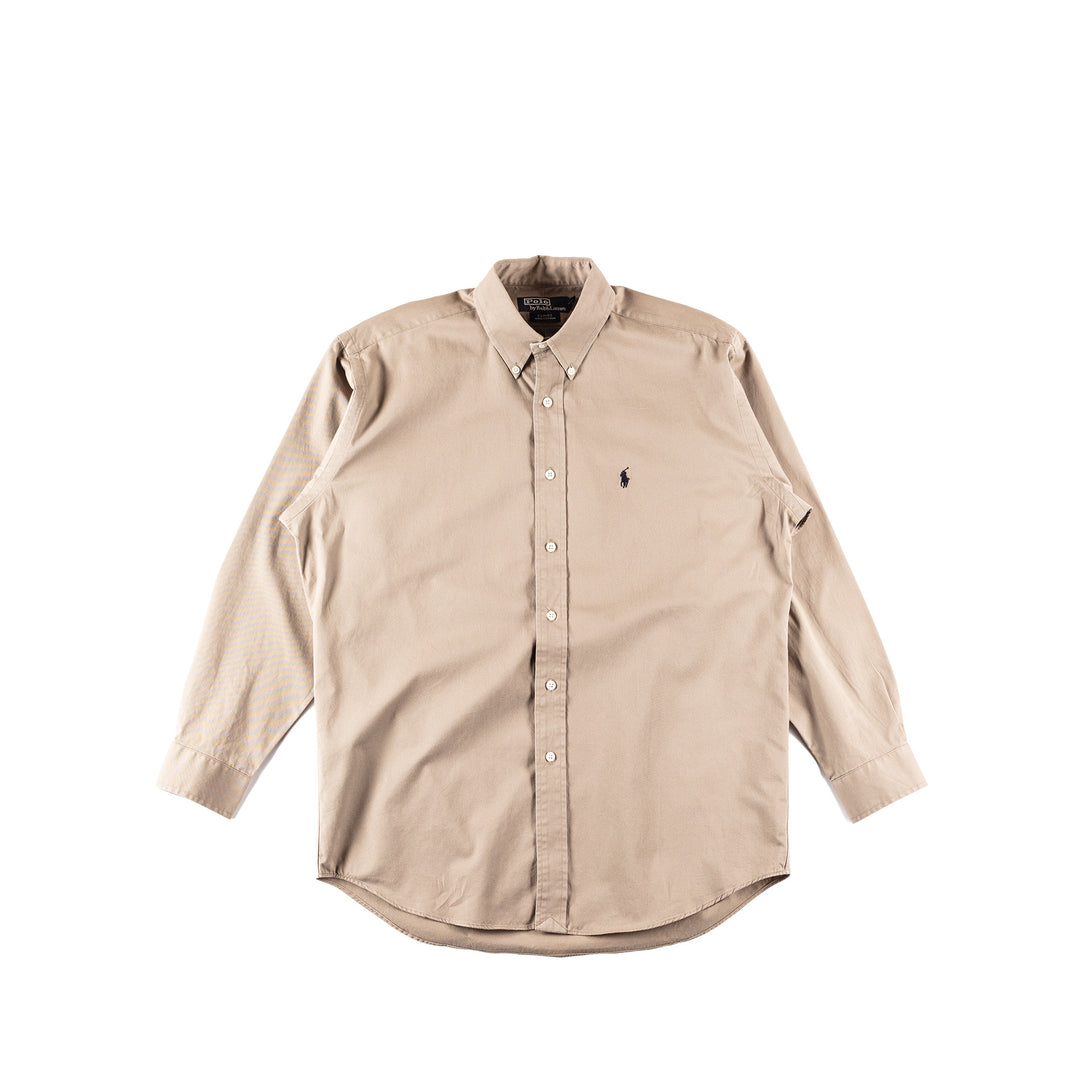 Vintage 90's Men Ralph Lauren Shirt in Beige