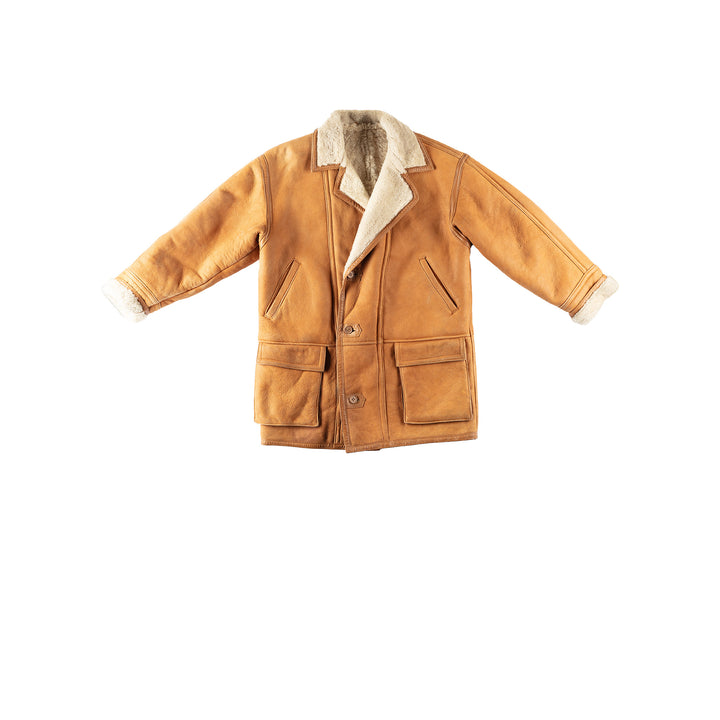 Vintage 80's Men Coat in BrownVN160