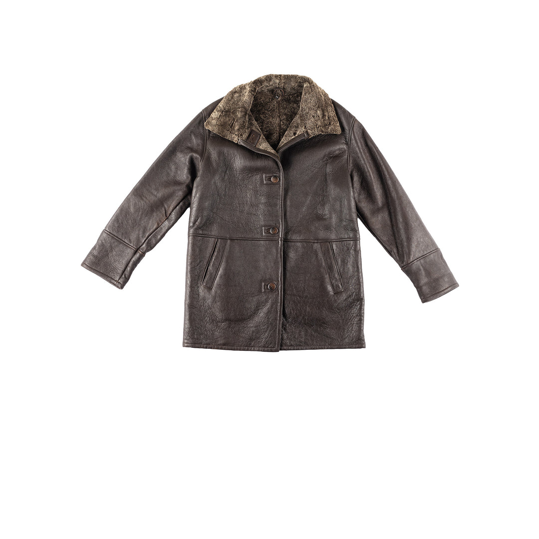 Vintage 90's Women Sheepskin Coat in