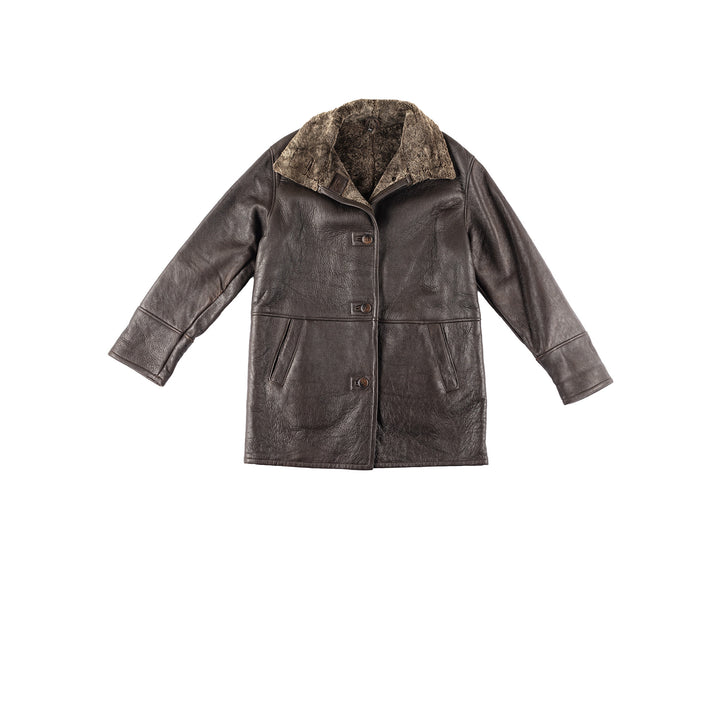 Vintage 90's Women Sheepskin Coat in