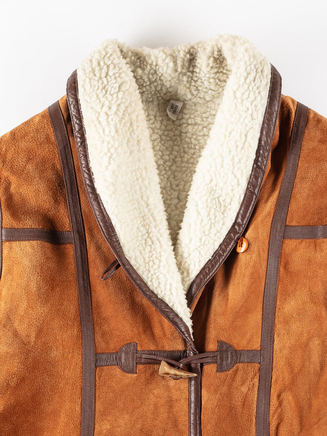 Vintage 90's Women Sheepskin Coat in BrownMN207