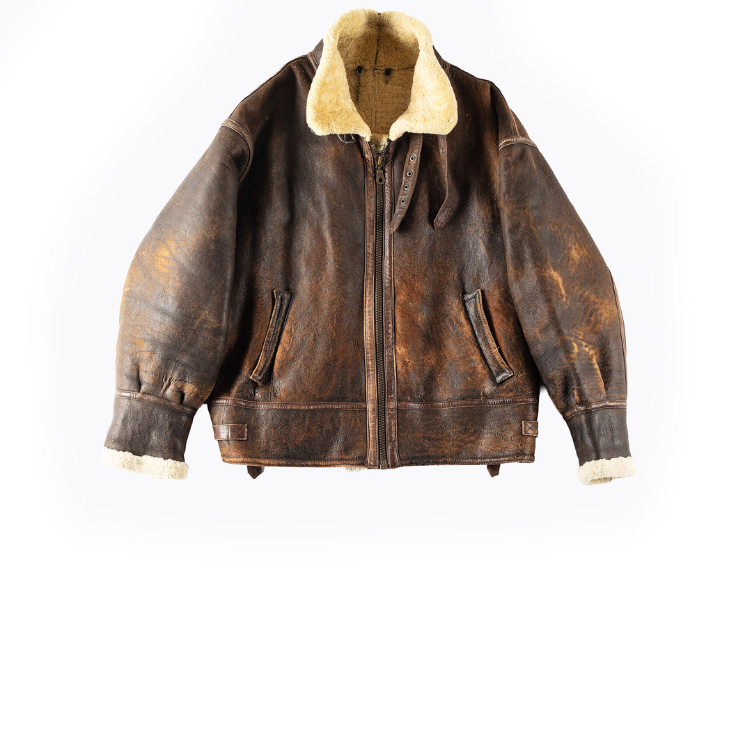 Vintage 90's Men B-3 Sheepskin Shearling Flight Jacket