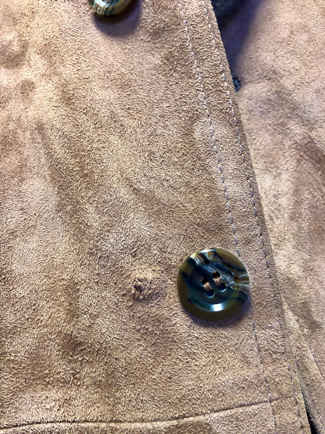 Vintage 70's Men Belted Suede Sherpa Coat in Brown - NorthernGrip