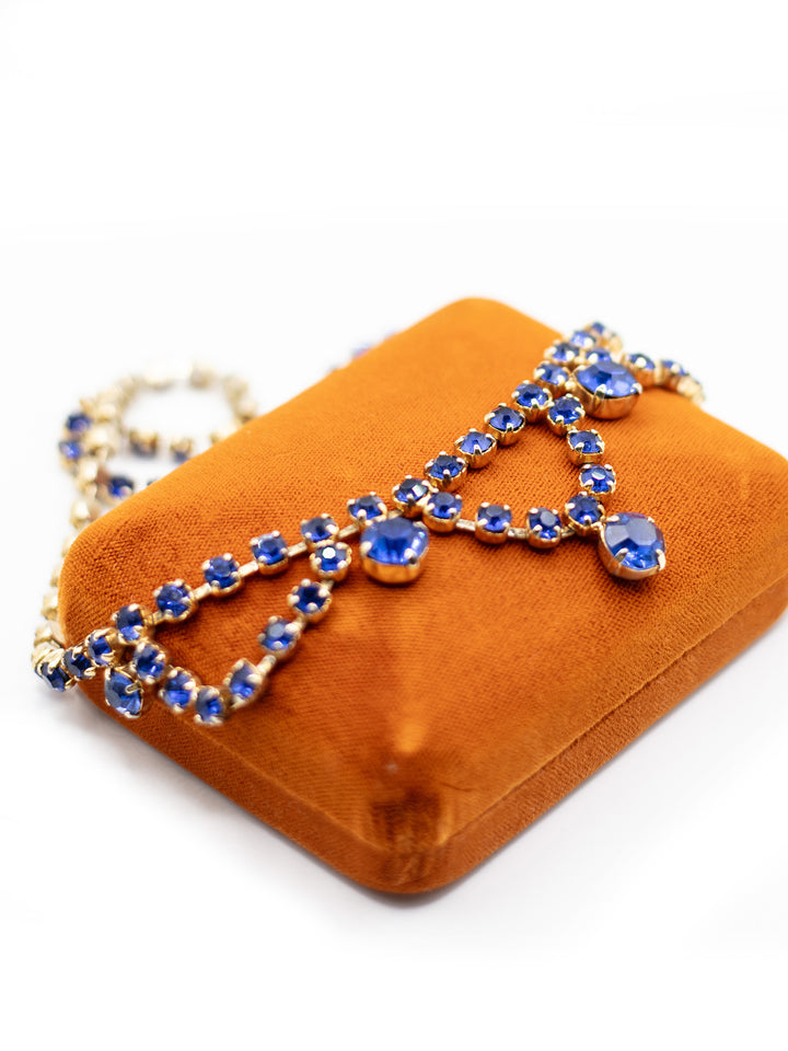 Vintage 50's Necklace in Blue