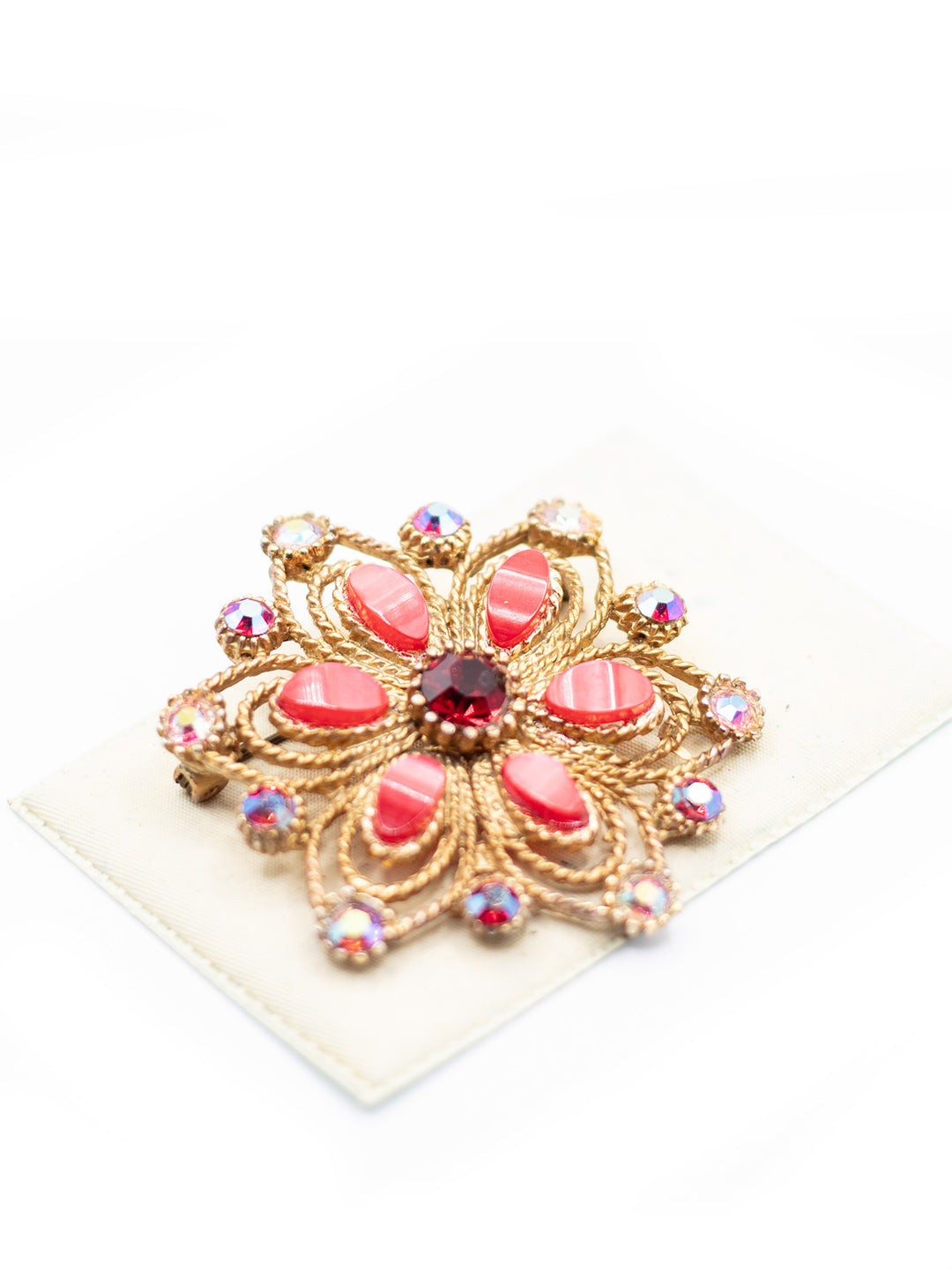 Vintage 60's Brooch in Red