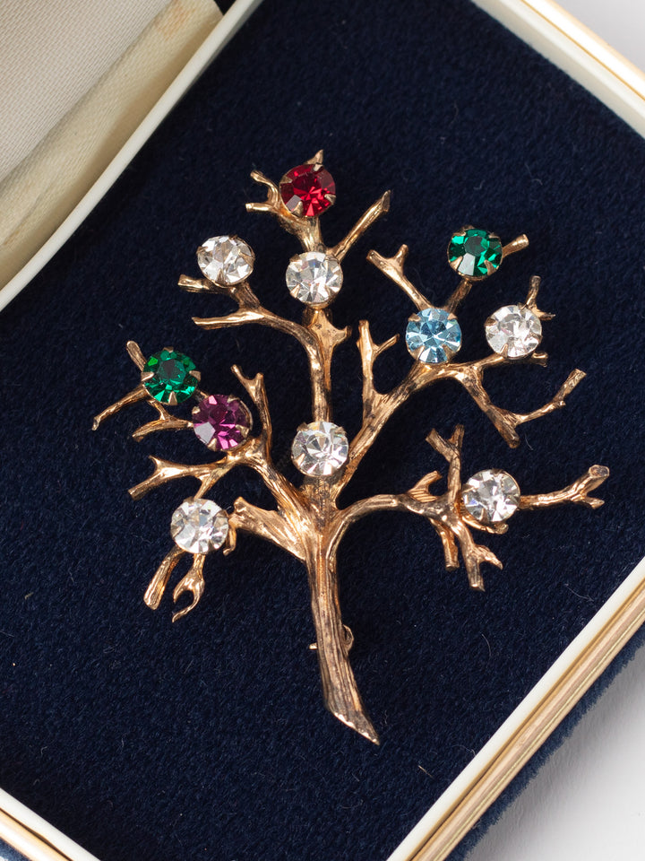 Vintage 60's Sarah Coventry Tree of Life Brooch