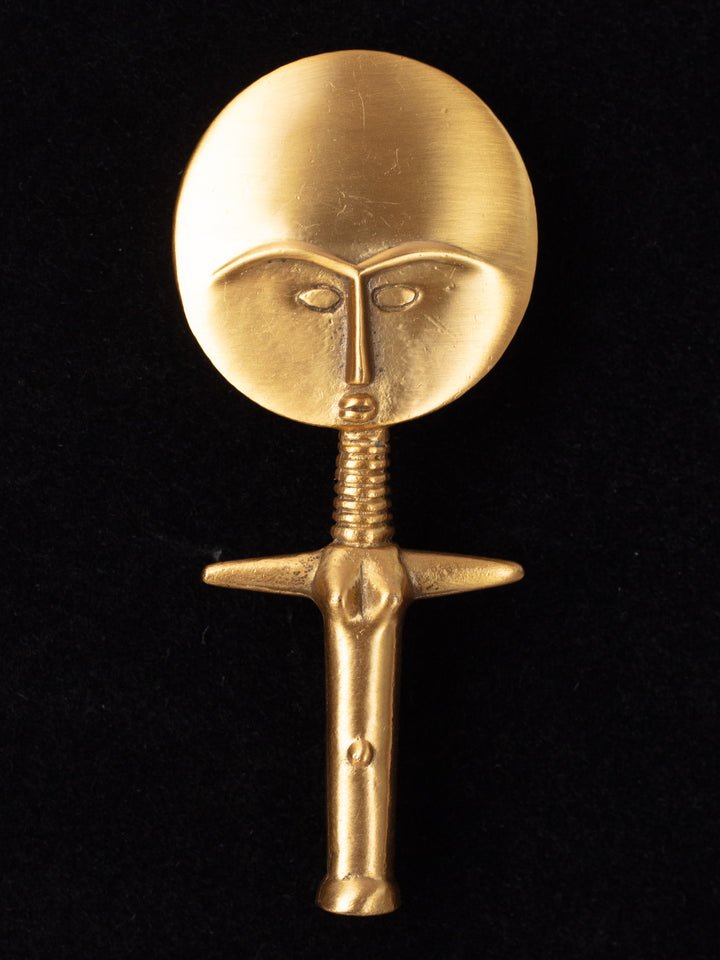 Vintage 70's Alva Museum Replica Brooch – African Fertility Doll Pin