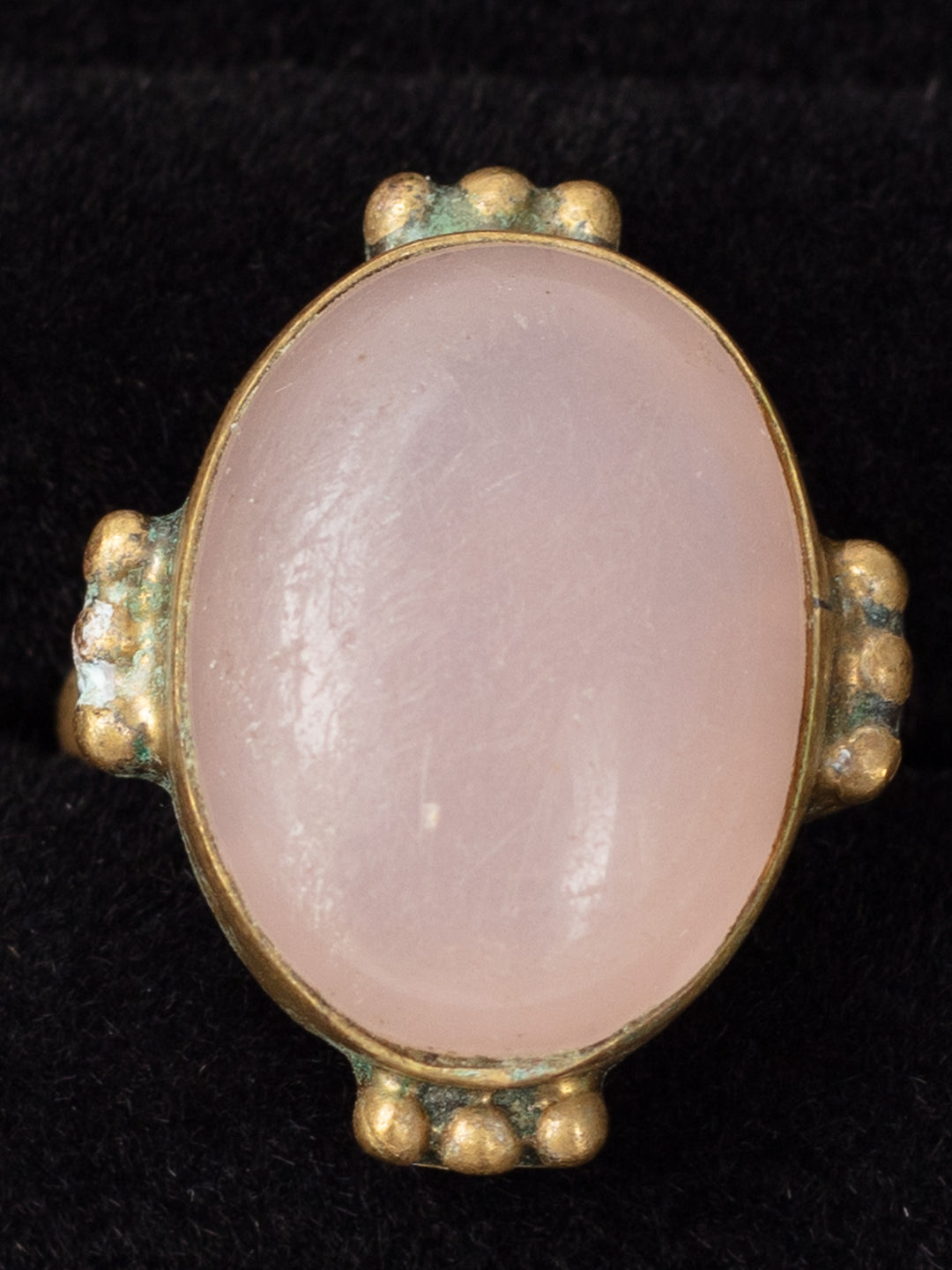 Vintage 60's Rose Quartz Statement Ring
