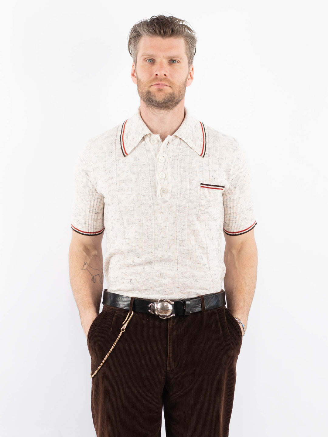 Vintage 80's Men Polo Shirt