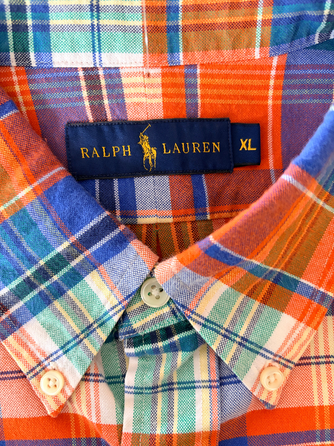 Vintage 00's Men Ralph Lauren Shirt in Orange