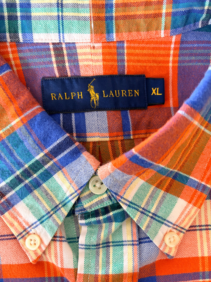 Vintage 00's Men Ralph Lauren Shirt in Orange