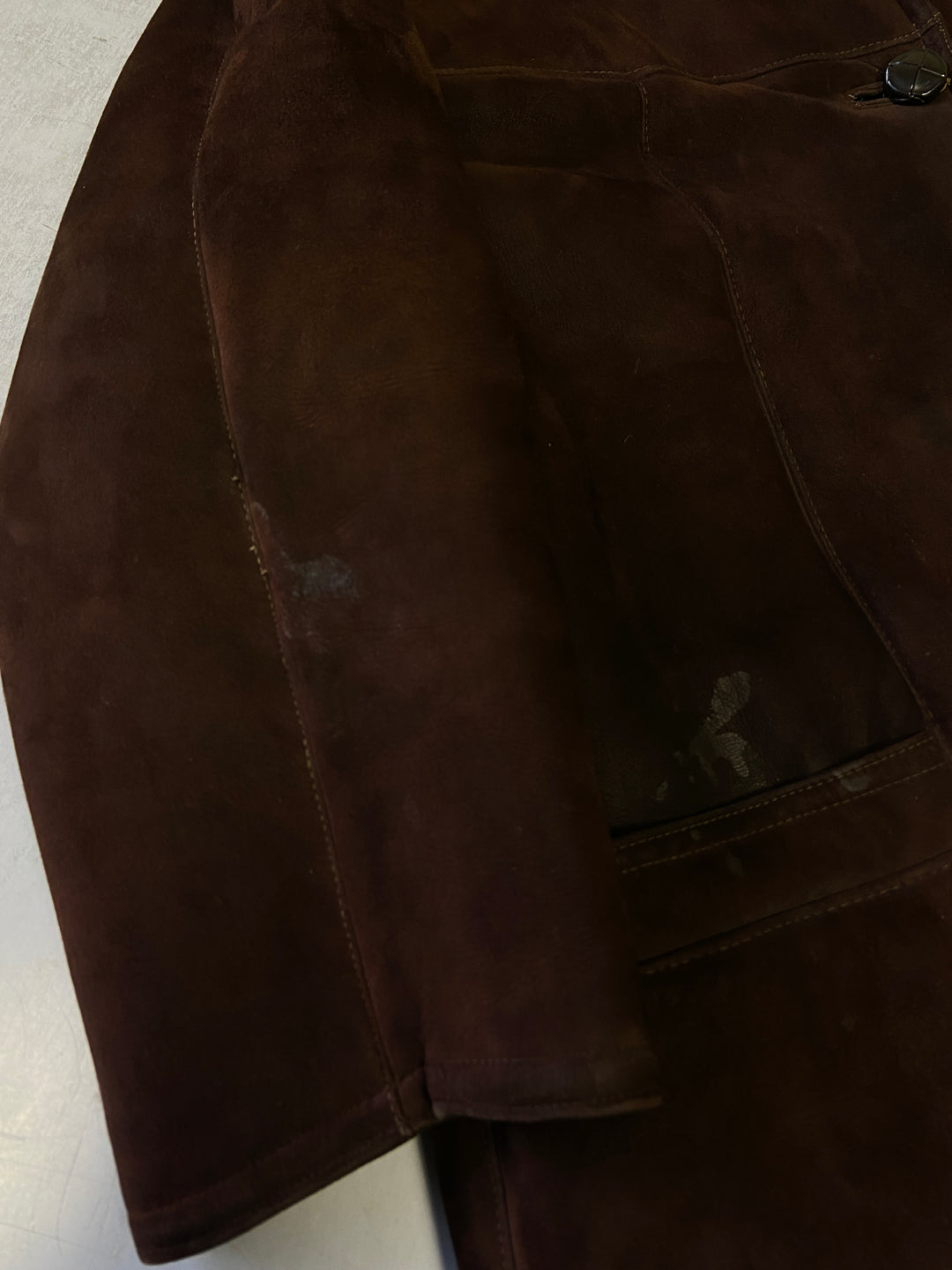Vintage 70's Women Sheepskin Coat in Brown