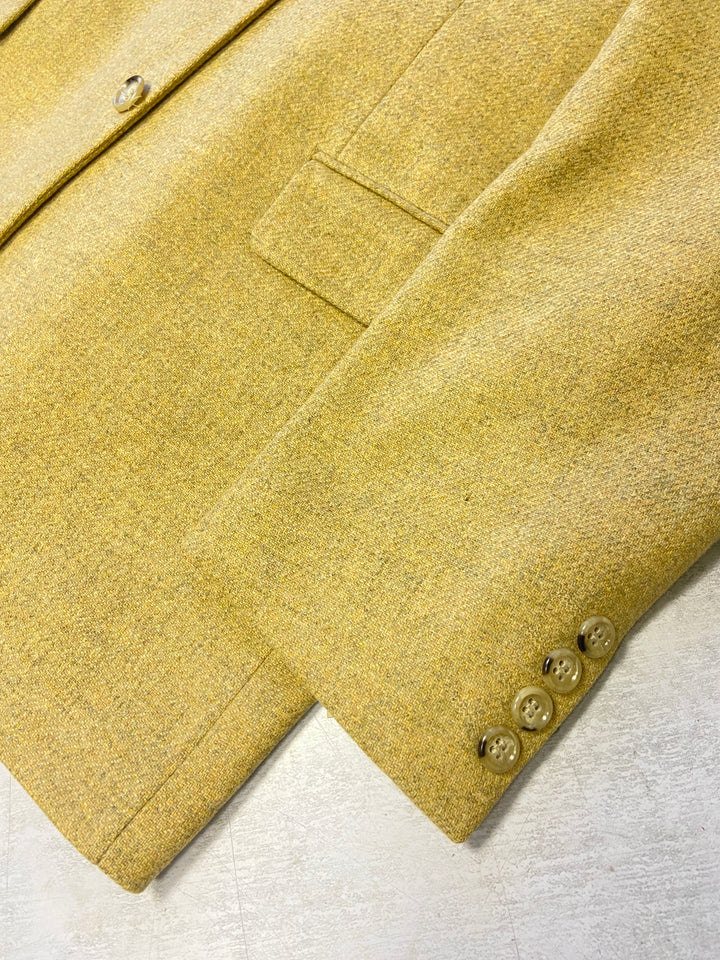 Vintage 80's Men Wool Blazer Jacket in Beige - NorthernGrip