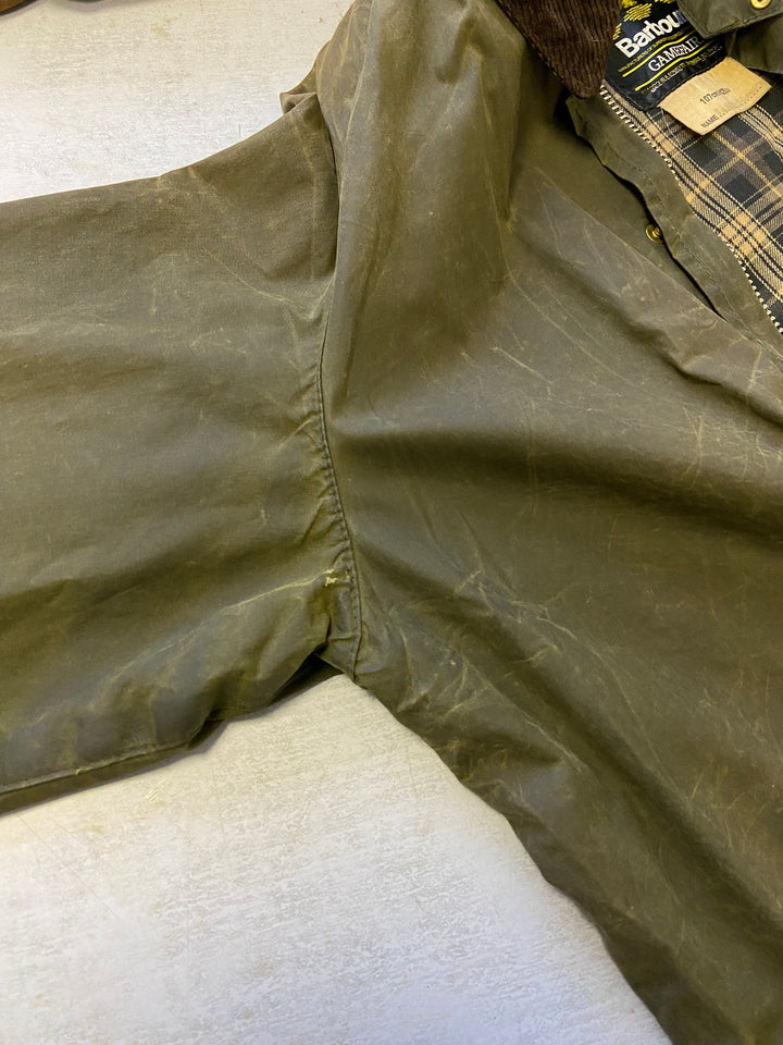 Vintage 90's Men Waxed Canvas Jacket in GreenZ911
