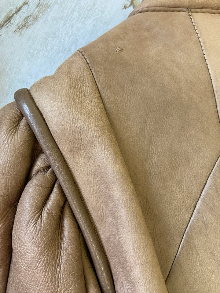 Vintage 80's Women Sheepskin Coat in BrownV9175