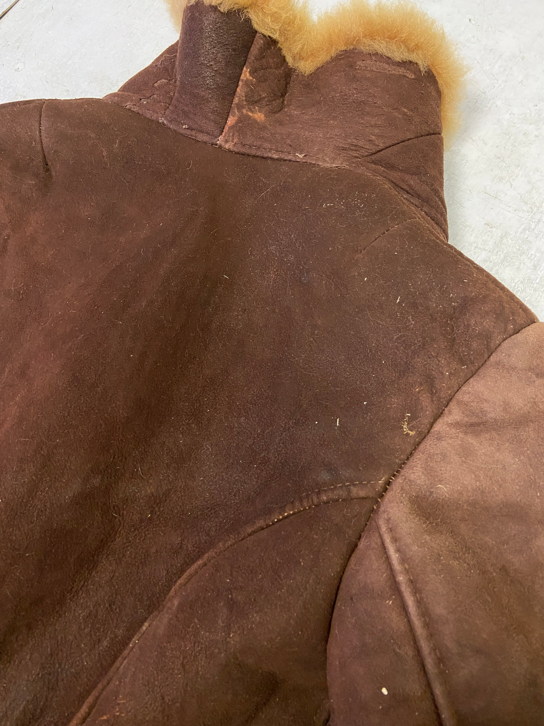 Vintage 70's Women Sheepskin Coat in BrownV9272