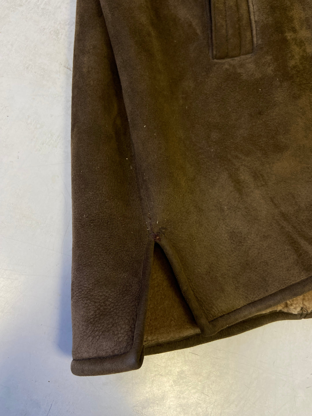 Vintage 70's Men Sheepskin Coat in BrownZ1429