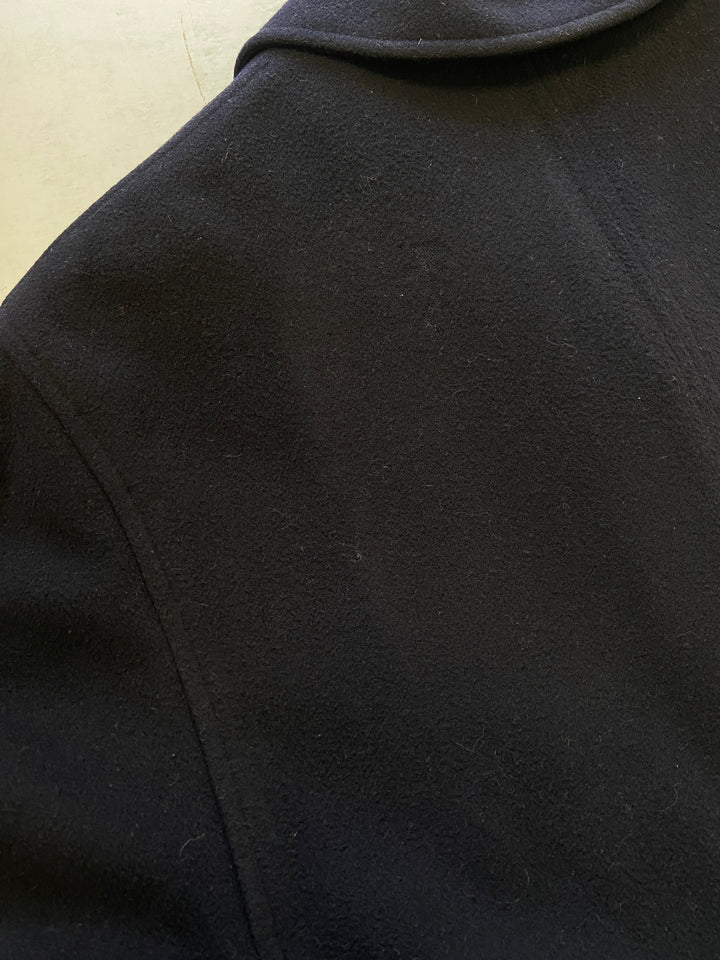 Vintage 90's Men Wool Blend Coat in Blue